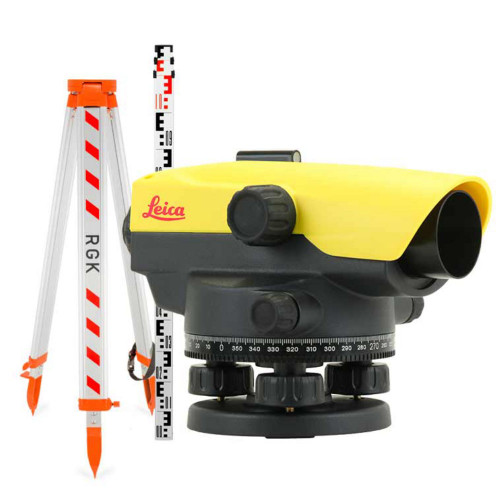 Комплект оптический нивелир Leica NA 520 с поверкой штатив рейка - 3 в 1